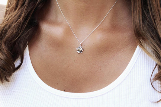 Sterling Silver Lotus Necklace My Store