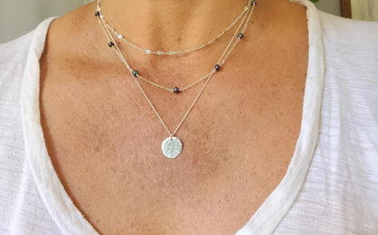 Set of 3, Gold Filled Layered Gemstone Necklaces My Store