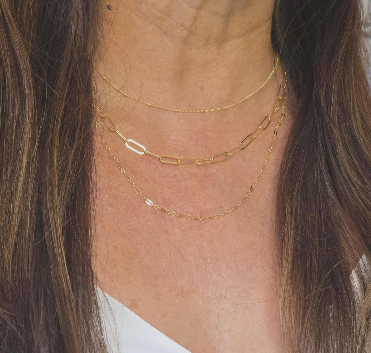 Layered 14k Gold Fill Necklace Set, Set of 3 Necklaces My Store