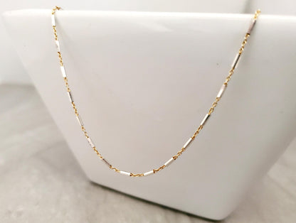 Mixed Metal Bar Chain Anklet My Store