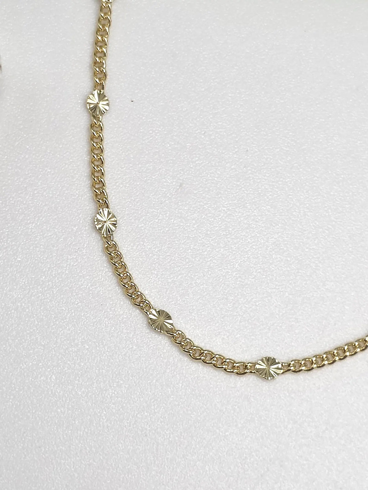 Gold Fill Starburst Chain Anklet My Store