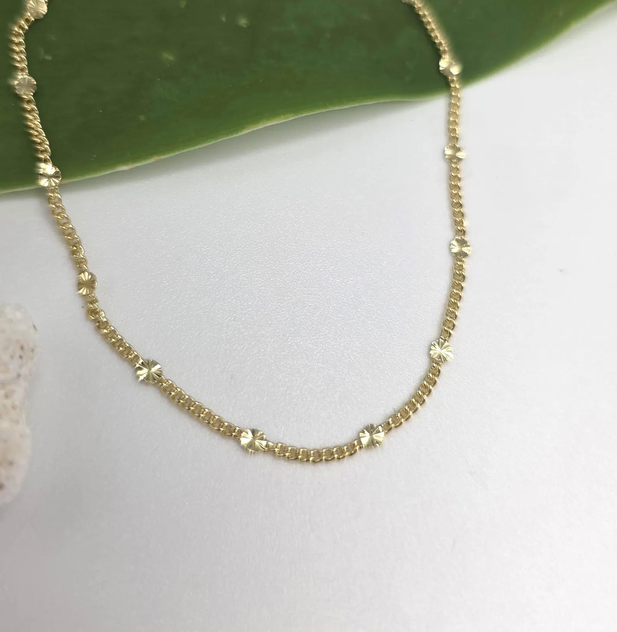 Gold Fill Starburst Chain Anklet My Store