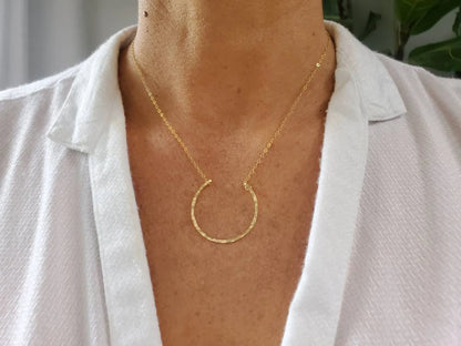 Small Sterling Silver Horseshoe Necklace My Store