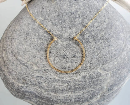Small 14k Gold Fill Horseshoe Necklace My Store