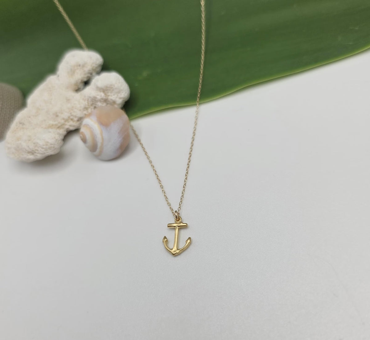 Small Sterling Silver Anchor Pendant Necklace My Store