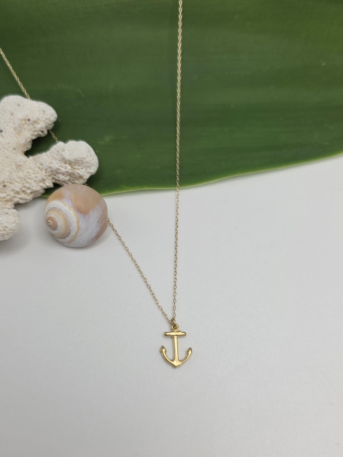 Small Sterling Silver Anchor Pendant Necklace My Store