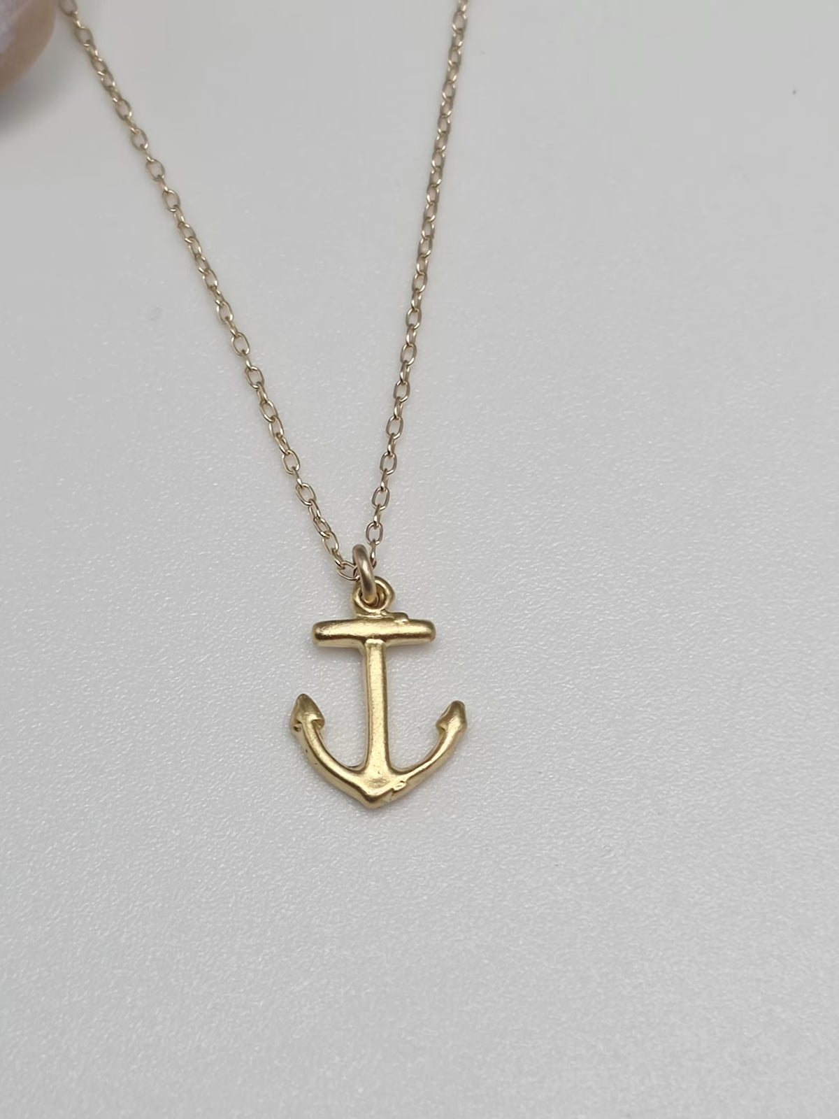Small Sterling Silver Anchor Pendant Necklace My Store