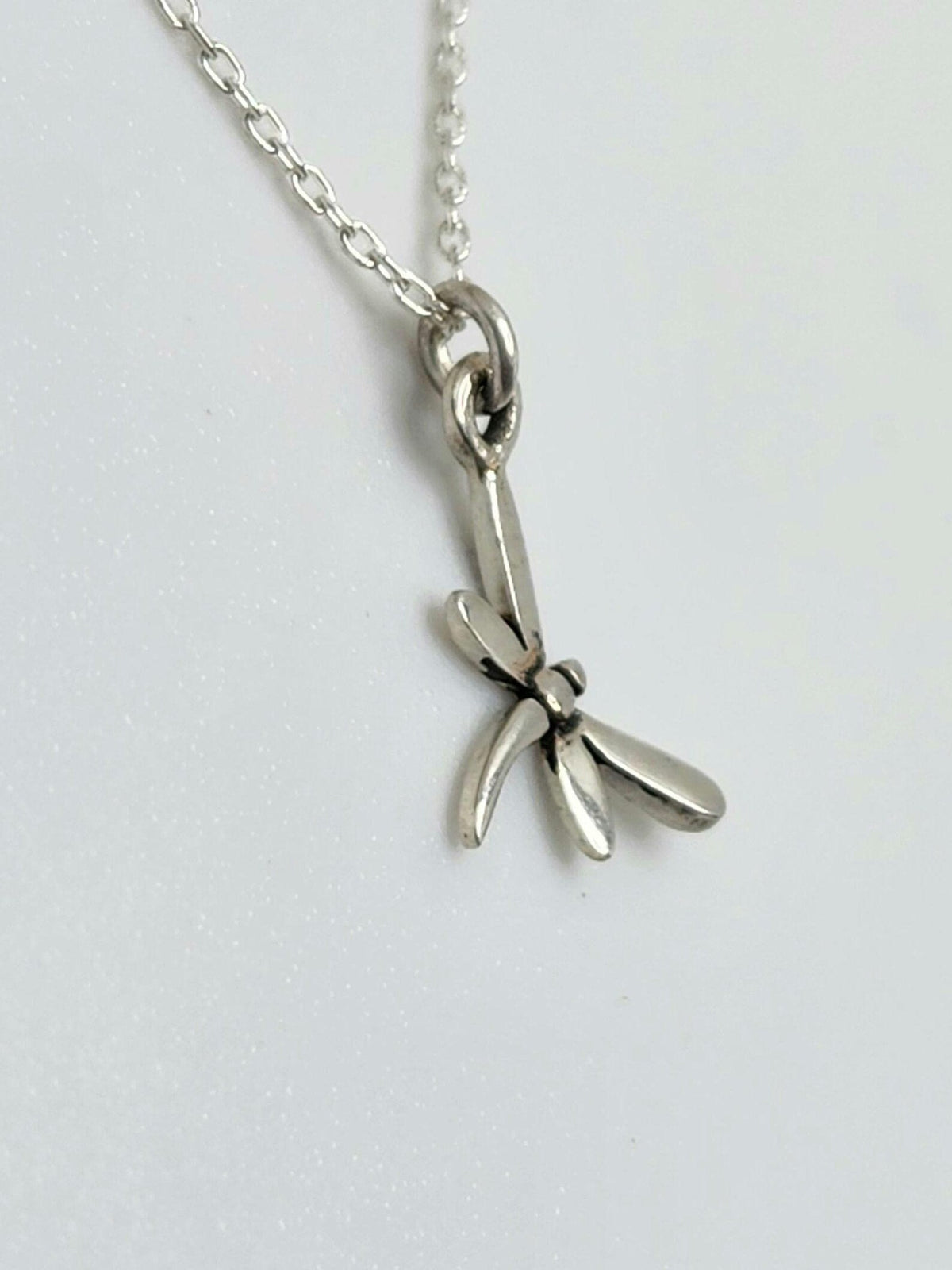 Tiny 3D Sterling Silver Dragonfly Necklace My Store