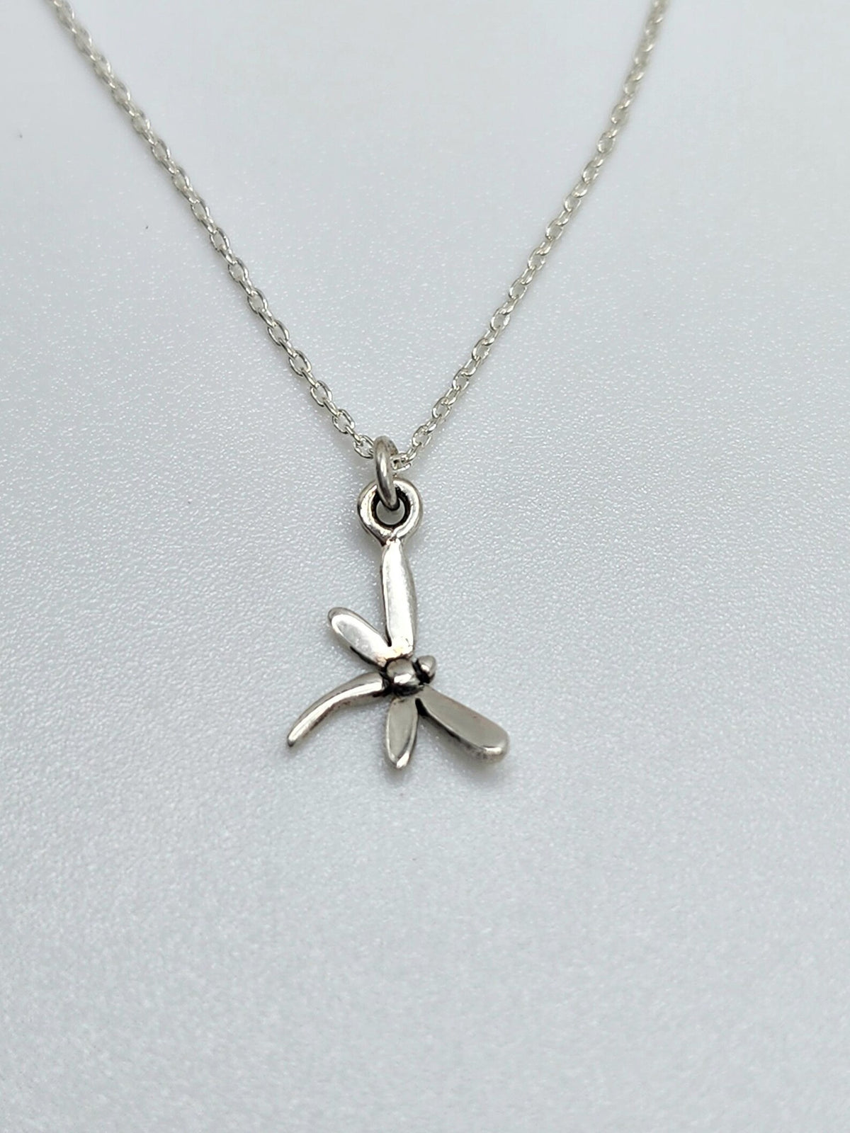Tiny 3D Sterling Silver Dragonfly Necklace My Store