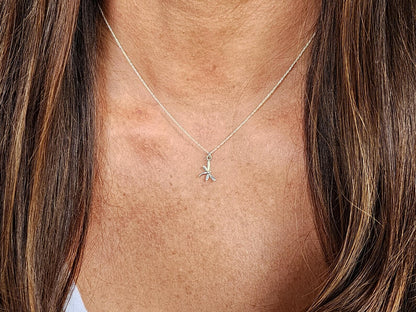 Tiny 3D Sterling Silver Dragonfly Necklace My Store