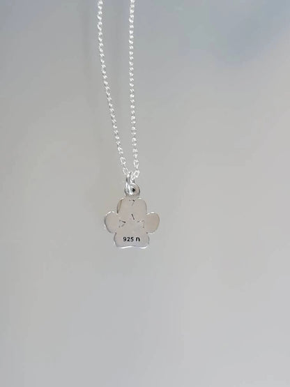 Tiny Paw Print Pendant Necklace My Store
