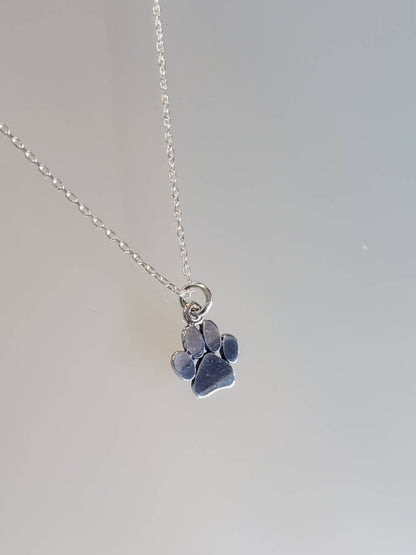 Tiny Paw Print Pendant Necklace My Store