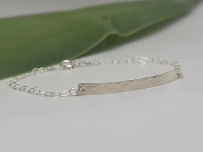 14k Gold Fill Hammered Bar Bracelet My Store
