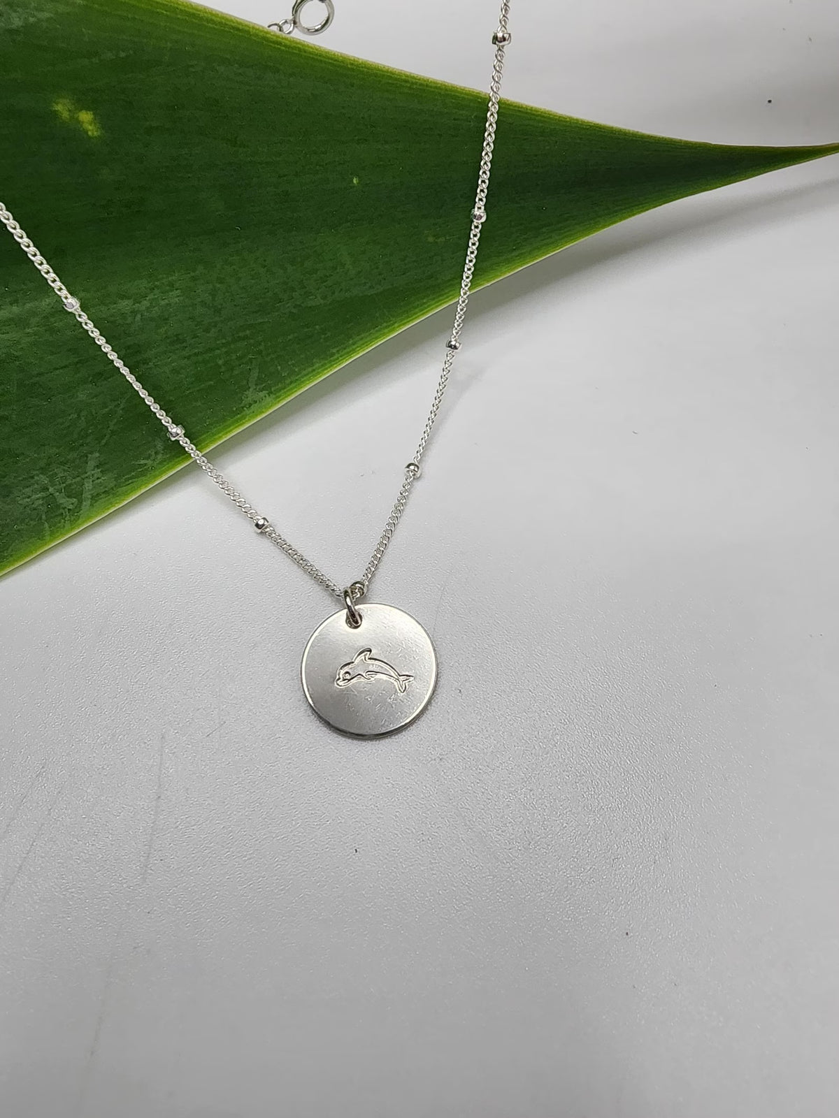Small Dolphin 14k Gold Fill Charm Necklace My Store