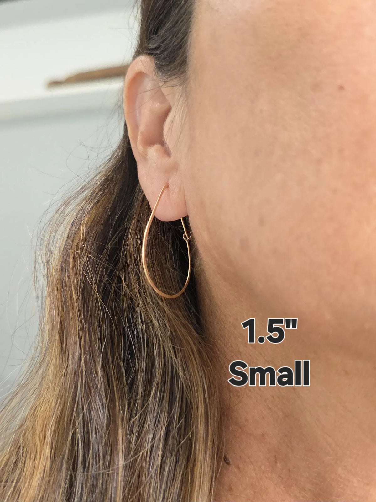 Teardrop Hoop Earrings, 14k Gold Fill My Store