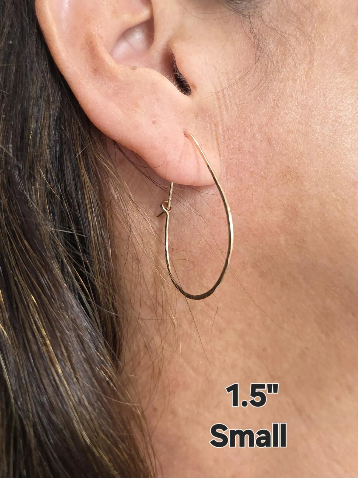 Teardrop Hoop Earrings, 14k Gold Fill My Store