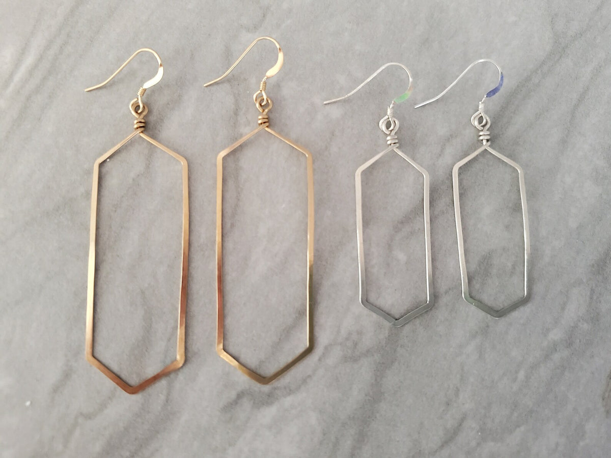 Sterling Silver Geometric Shape Earrings My Store
