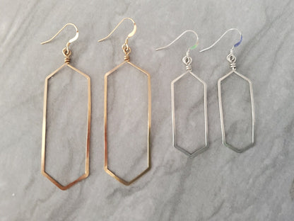 Sterling Silver Geometric Shape Earrings My Store