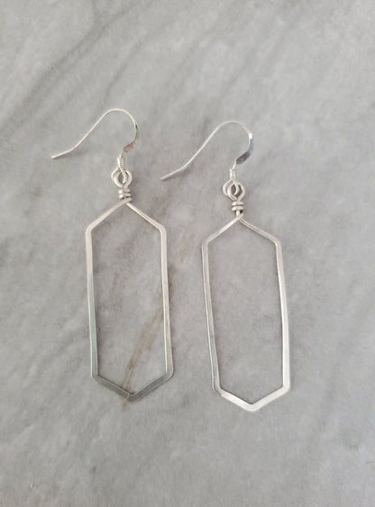 Sterling Silver Geometric Shape Earrings My Store