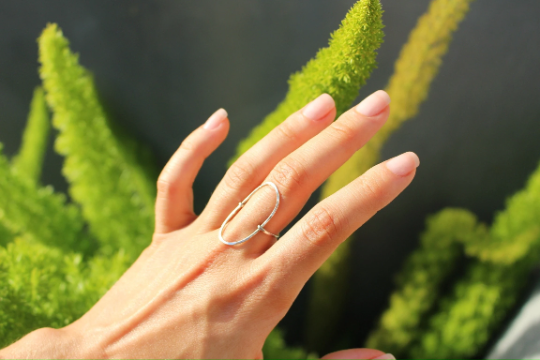 Large Gold Oval Ring