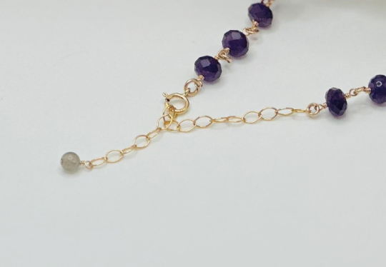 Labradorite and Amethyst Necklace