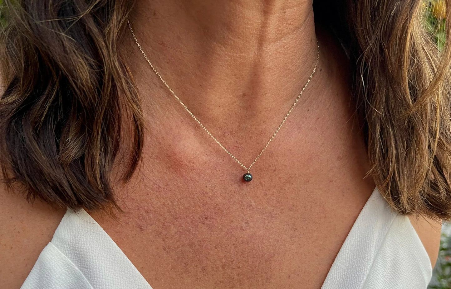 Dainty Pearl Necklace, Gold Fill Chain, Freshwater Pearl, Delicate, Dainty, Minimalist Necklace, Sterling Silver, Pearl (Copy) My Store