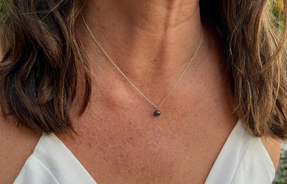 Dainty Pearl Necklace, Gold Fill Chain, Freshwater Pearl, Delicate, Dainty, Minimalist Necklace, Sterling Silver, Pearl (Copy) My Store