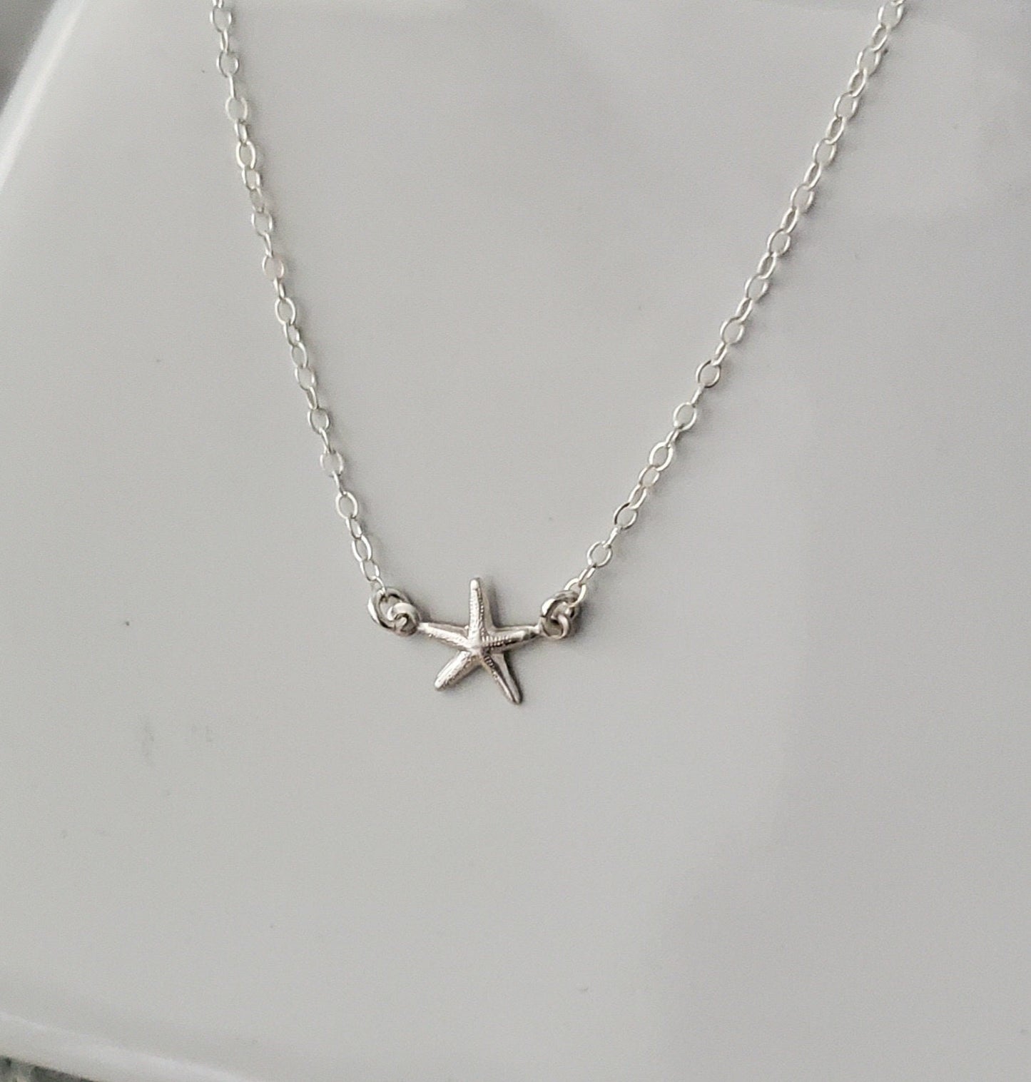 Tiny Gold Filled Starfish Necklace