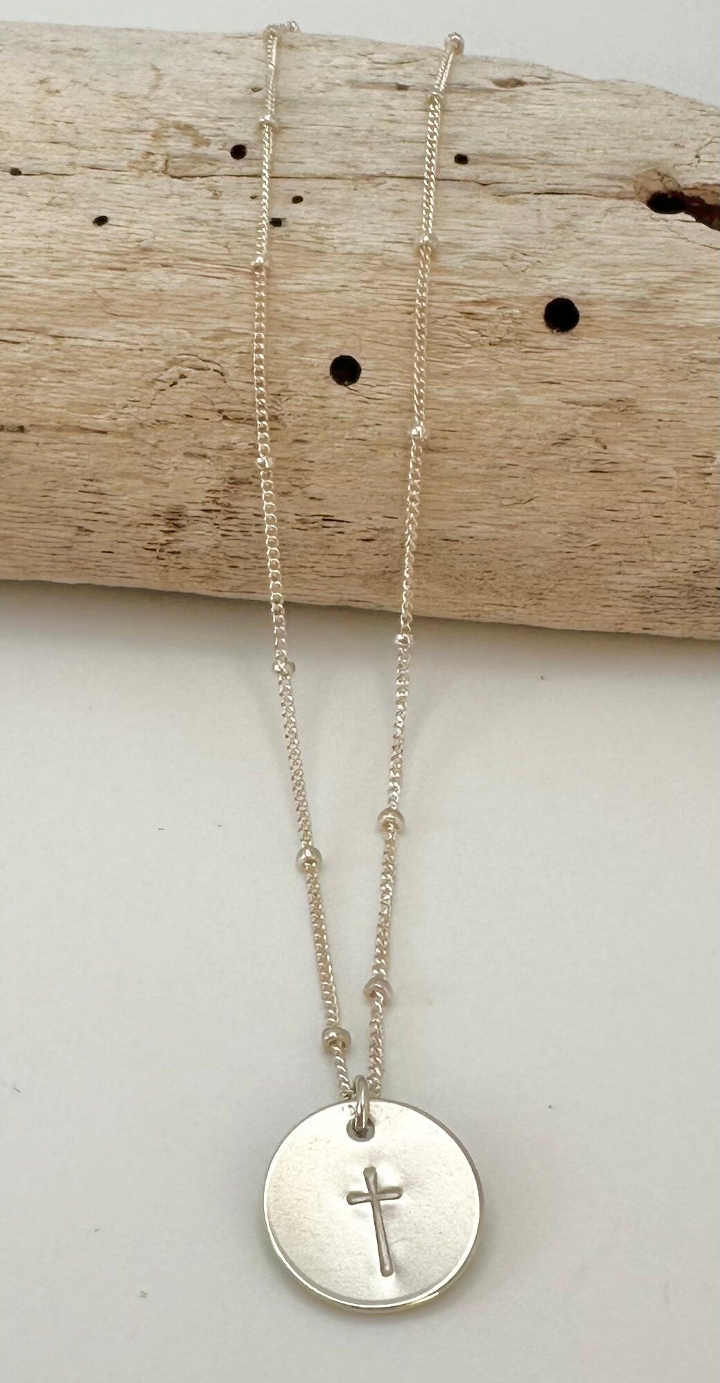 Small Sterling Silver Cross Necklace