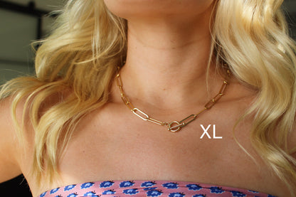 Sterling Silver Paperclip Chain, Small, Medium, Large