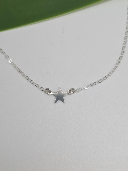 Tiny Sterling Silver Star Necklace, Star, Tiny Star, Sterling Silver, Necklace, Silver Star, Star Necklace, Silver Star Necklace, Dainty My Store