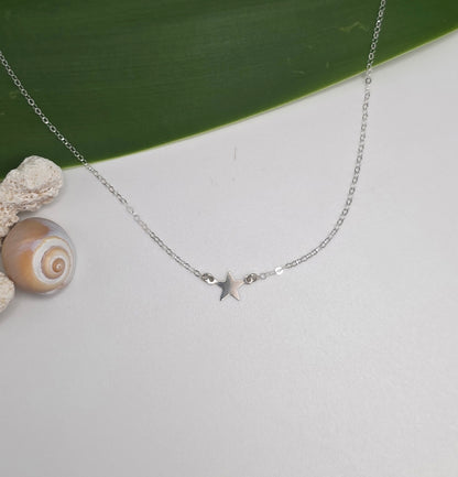 Tiny Sterling Silver Star Necklace, Star, Tiny Star, Sterling Silver, Necklace, Silver Star, Star Necklace, Silver Star Necklace, Dainty My Store