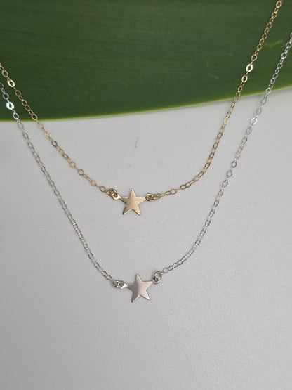 Tiny Sterling Silver Star Necklace, Star, Tiny Star, Sterling Silver, Necklace, Silver Star, Star Necklace, Silver Star Necklace, Dainty My Store