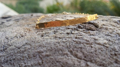 Gold Bracelet, Tiny Bracelet, Hammered, Hammered Bracelet, Tiny Gold Bracelet My Store