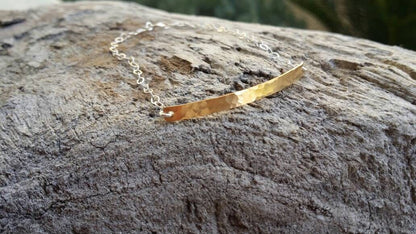 Mixed Metal, Gold and Silver Bracelet, Tiny Bracelet, Hammered, Hammered Bracelet, Tiny, Gold Bracelet, Silver Bracelet My Store