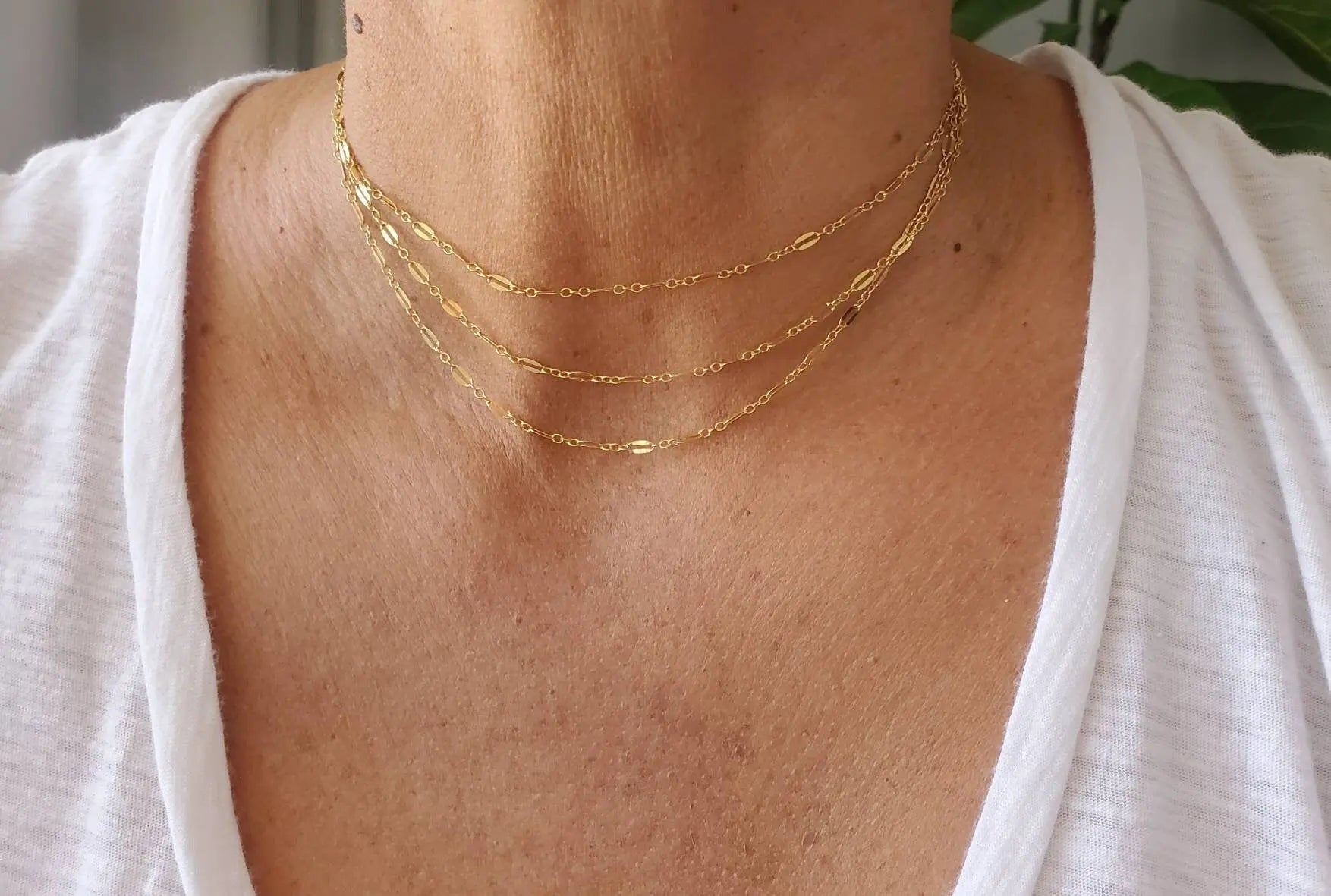 Double Necklace Set, Set of 2, Gold, Silver, Two Necklaces, Layering Necklaces, Necklace Set, Layered Set, Delicate, Dainty, Minimalist My Store