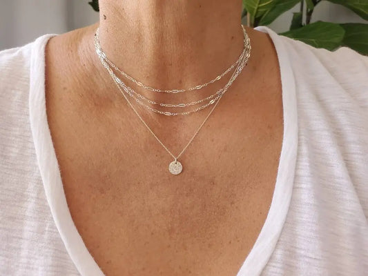 Double Necklace Set, Set of 2, Gold, Silver, Two Necklaces, Layering Necklaces, Necklace Set, Layered Set, Delicate, Dainty, Minimalist My Store
