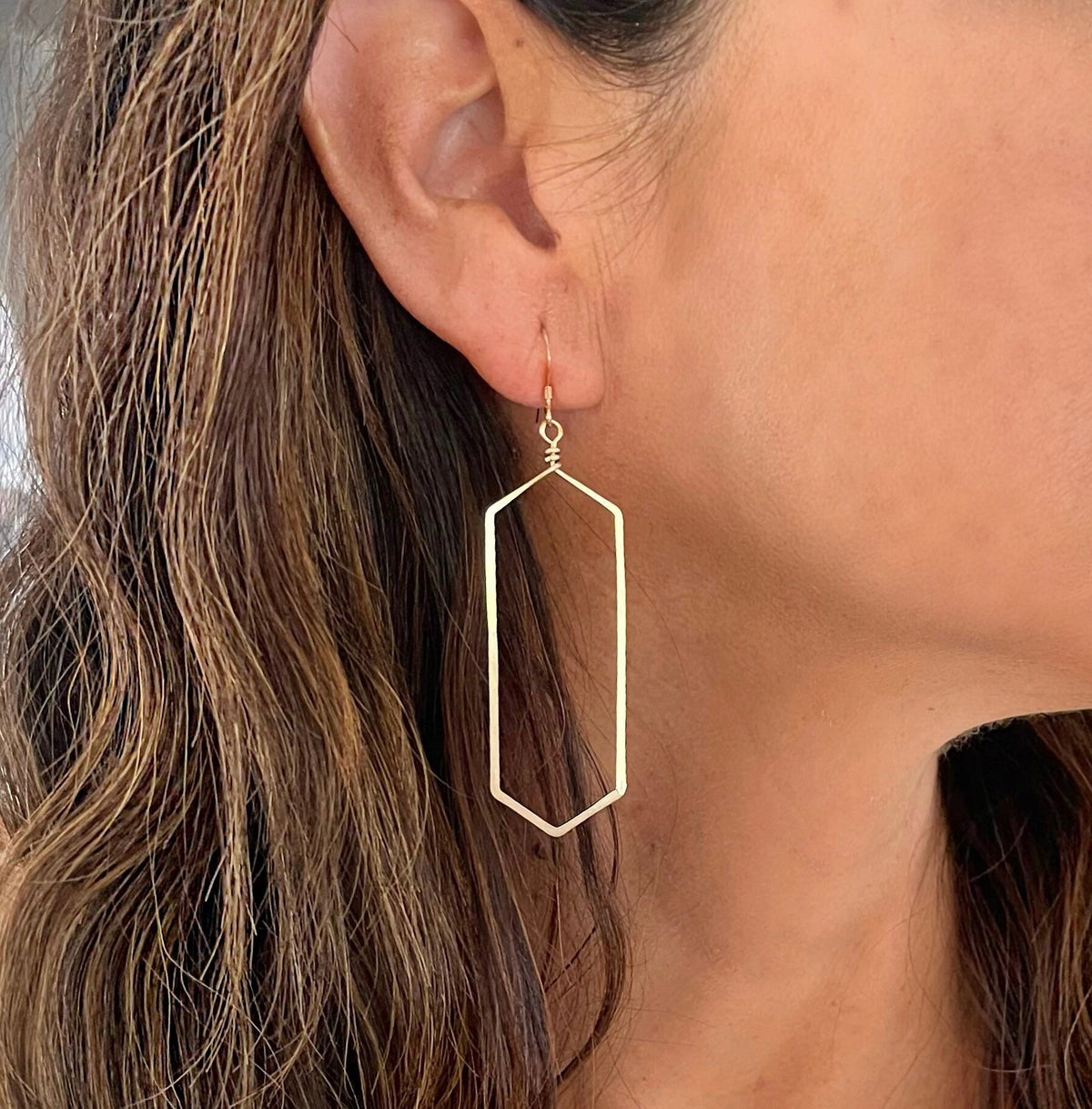 Sterling Silver Earrings, Hammered, Silver Earrings, Geometric, Simple, Dangle Earrings My Store