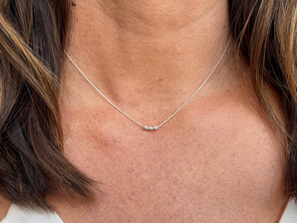 Tiny Gold Filled Faceted Bead Necklace My Store