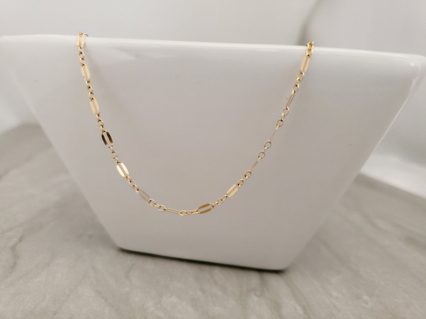 Gold Filled Sparkle Chain Anklet