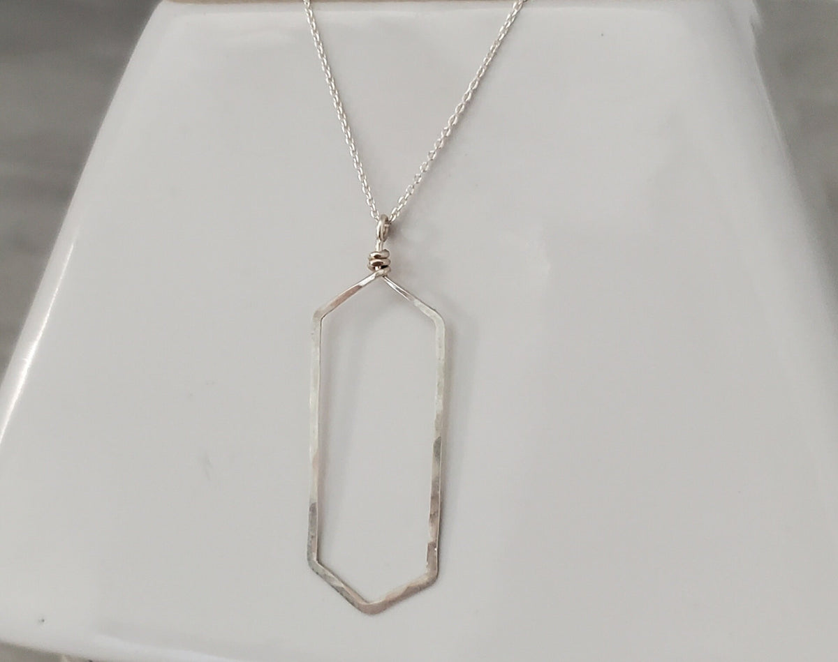 Gold Hammered Necklace, Geometric Shape, Layering Necklace, Gold Necklace, Simple, Dainty, Delicate Necklace, Gold Layering Necklace, Gold My Store