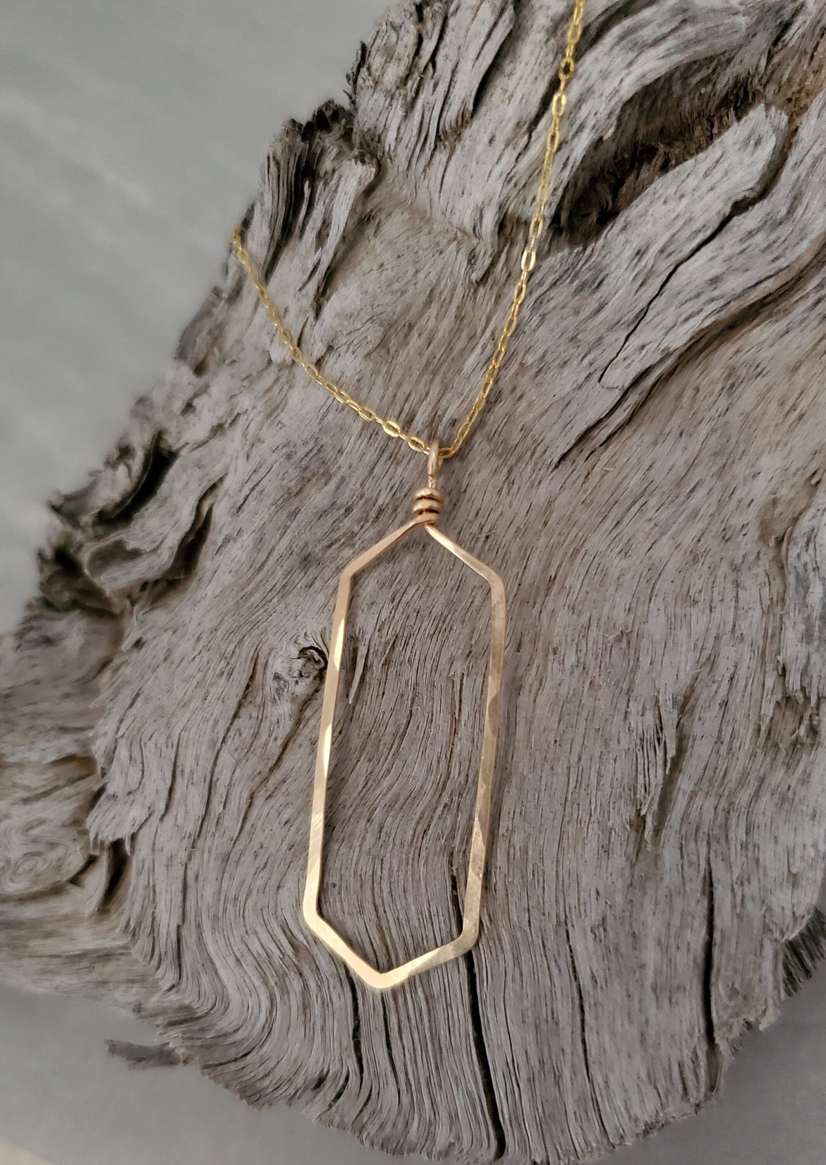 Gold Hammered Necklace, Geometric Shape, Layering Necklace, Gold Necklace, Simple, Dainty, Delicate Necklace, Gold Layering Necklace, Gold My Store