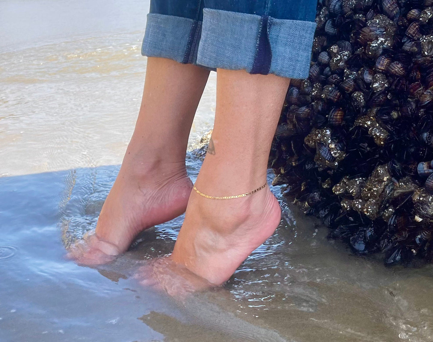 Gold Filled Anchor Chain Anklet