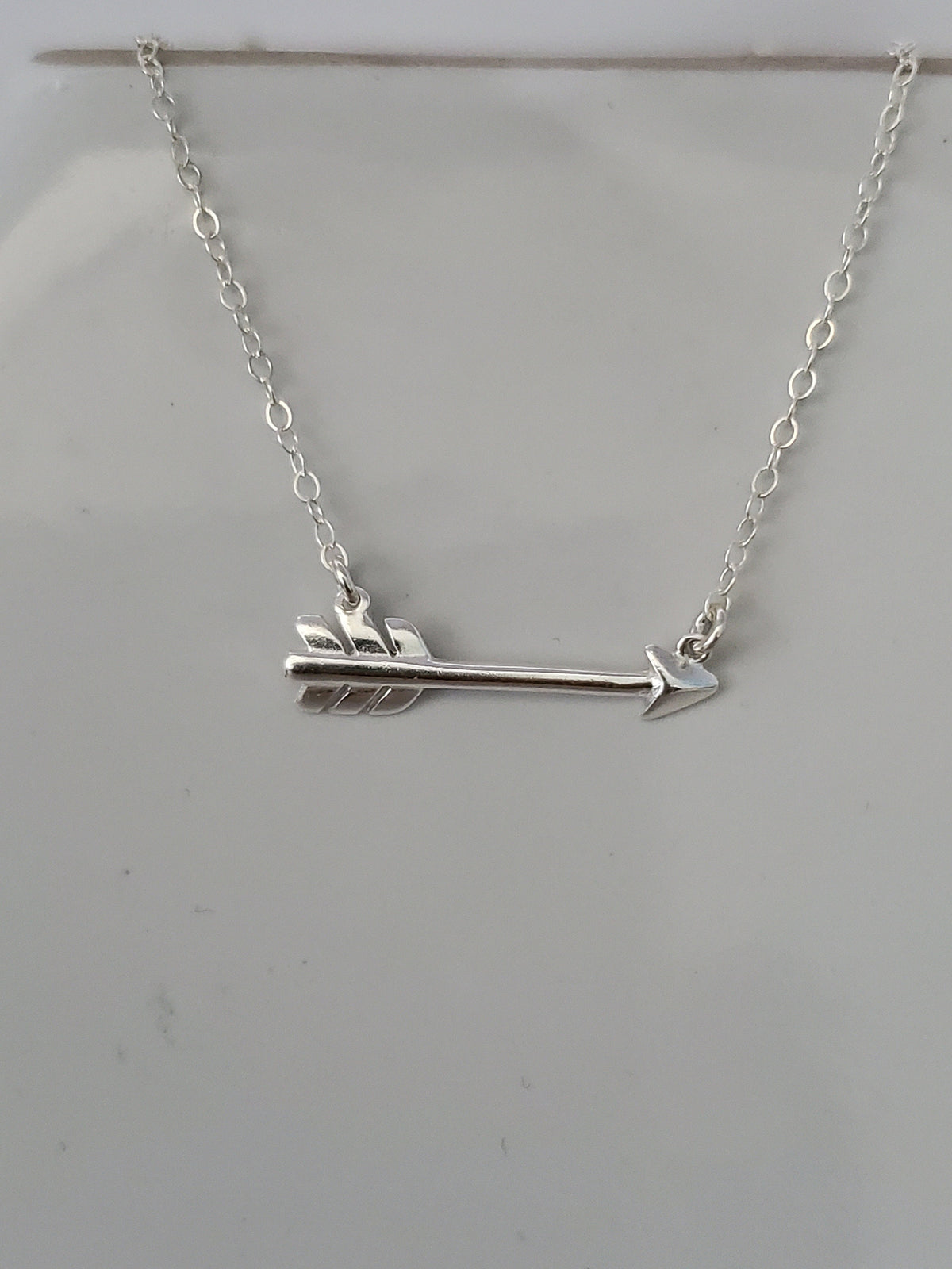 Tiny Silver Arrow Necklace, Layering Necklace, Sterling Silver, Silver Arrow Necklace, Dainty, Delicate, Silver Arrow, Minimalist Necklace My Store