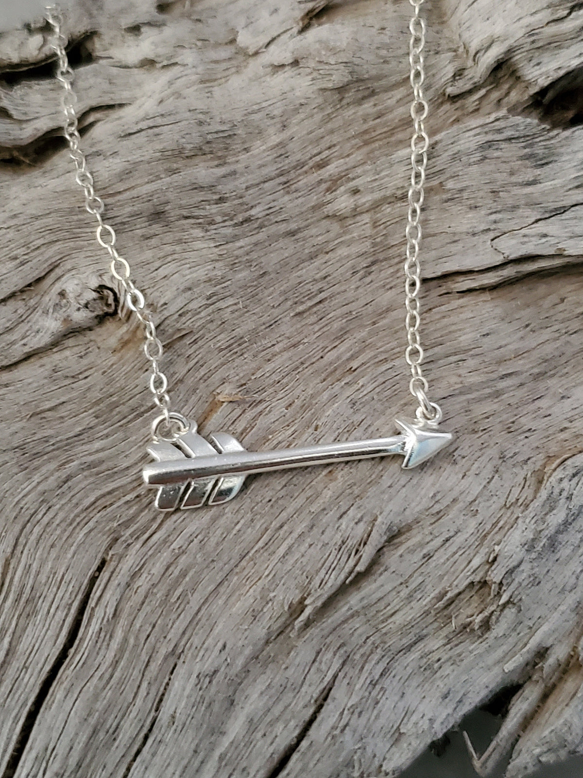 Tiny Silver Arrow Necklace, Layering Necklace, Sterling Silver, Silver Arrow Necklace, Dainty, Delicate, Silver Arrow, Minimalist Necklace My Store