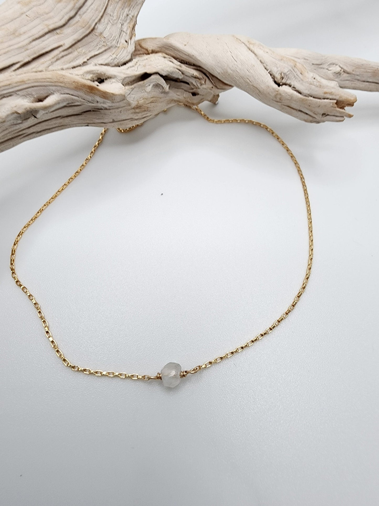 Dainty Moonstone Anklet