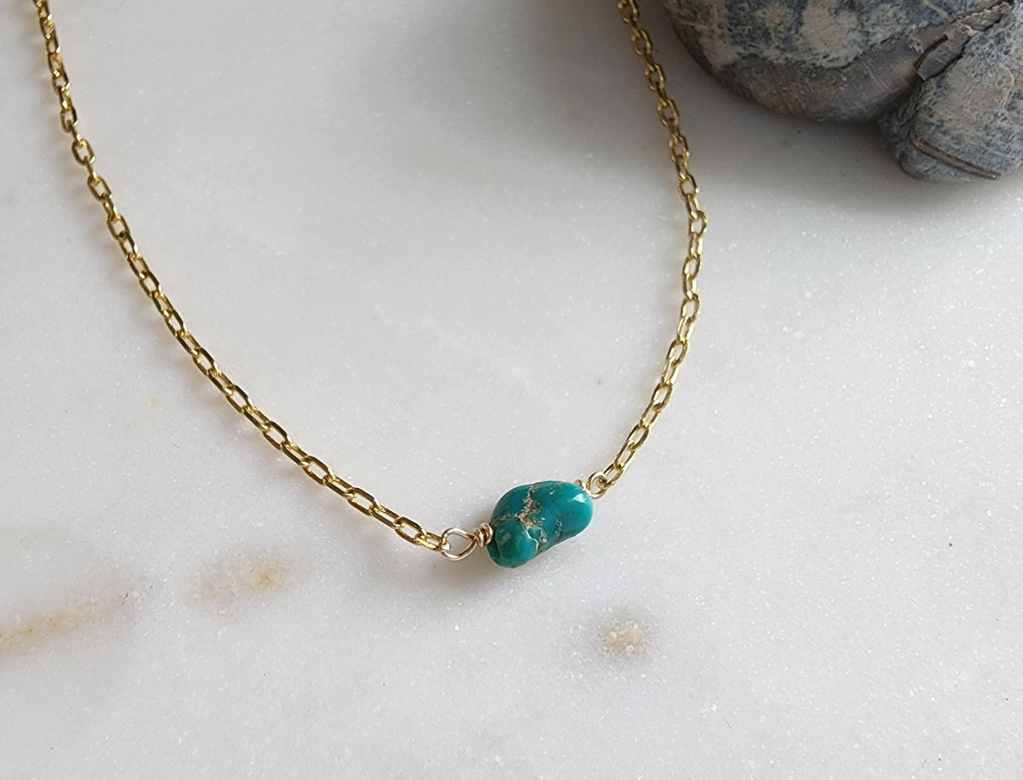 Dainty Turquoise Anklet