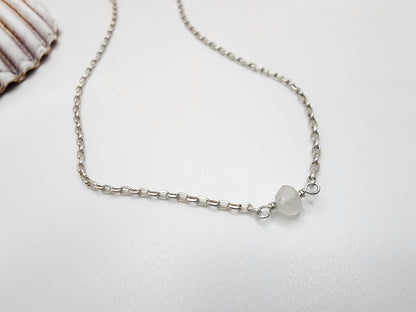 Dainty Moonstone Anklet