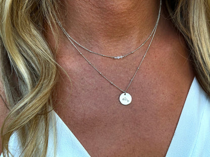 Small Dolphin 14k Gold fill or Sterling Silver Charm Necklace, Dolphin Necklace, Dainty, Silver Dolphin Necklace, 14k Gold fill Necklace My Store