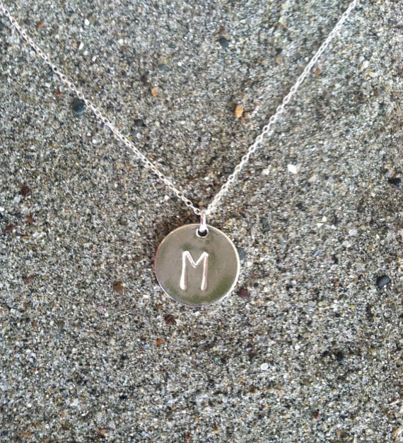 Gold Monogram Necklace, Initial Necklace, 14k Gold Fill, Dainty Gold Necklace, Layering Necklace, Minimalist Necklace, Dainty, Delicate My Store